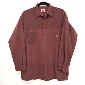 Sacco Color Works Mens Button Up 2XL Vintage 80s Preppy Casual Academia